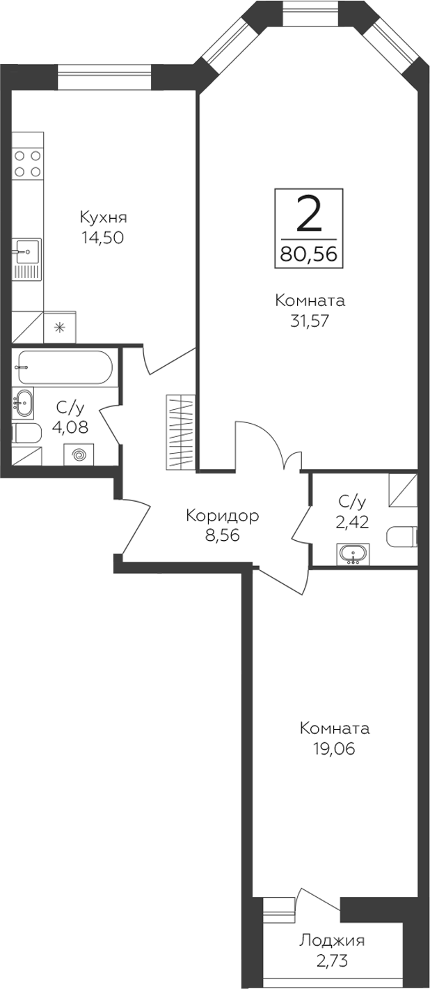 2-комн. Пахра Сити