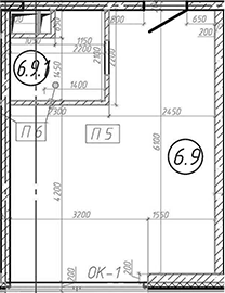 Студия, 28.4 м², 6/7 этаж, ЖК «МФЗ Сантерра»