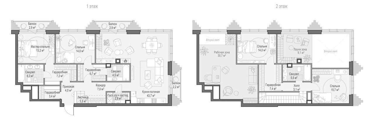 4+ комнаты, 161.2 м², 12/14 этаж, ЖК «Квартал Тишинский бульвар»