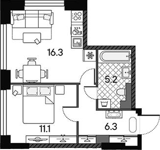2-комн. МАРК