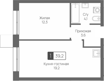 2-комн. Сити квартал Отрада