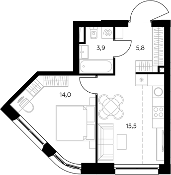 2-комн. Адмирал