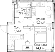 1-комн. СЕЗАР БУДУЩЕЕ