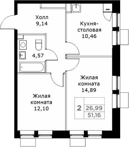 2-комн. КИТ