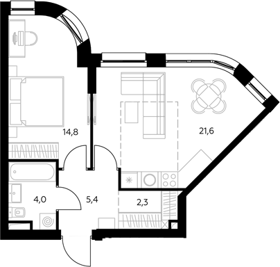 2-комн. Адмирал
