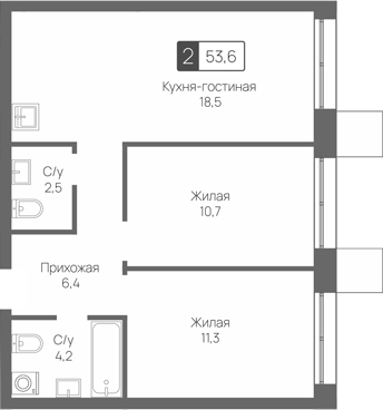 3-комн. Сити квартал Отрада