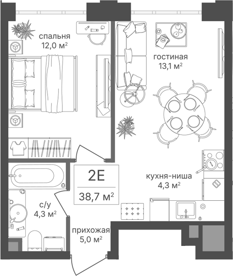 2-комн. Михалковский