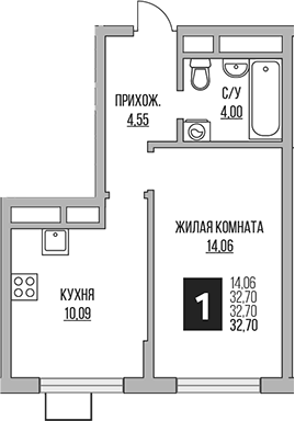 1-комн. Гранель Мытищи