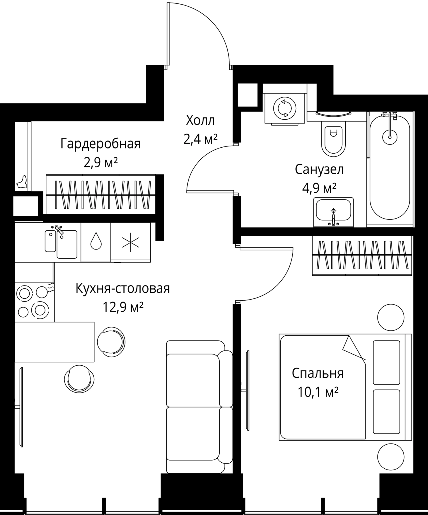 2-комн. Веер