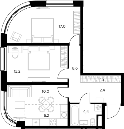 3-комн. Адмирал
