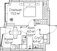 1-комн. СЕЗАР БУДУЩЕЕ