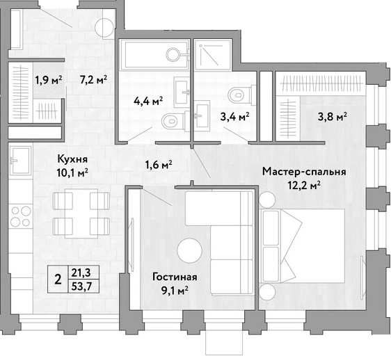 2-комн. Новые Смыслы