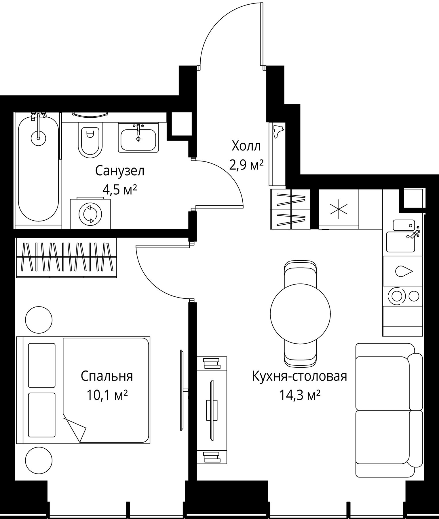 2-комн. Веер