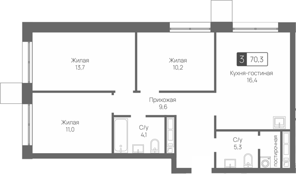4-комн. Сити квартал Отрада