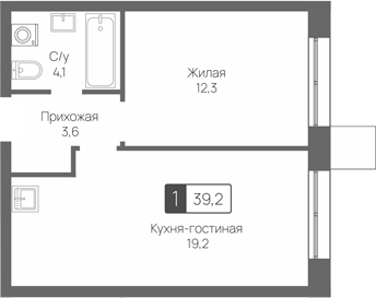 2-комн. Сити квартал Отрада