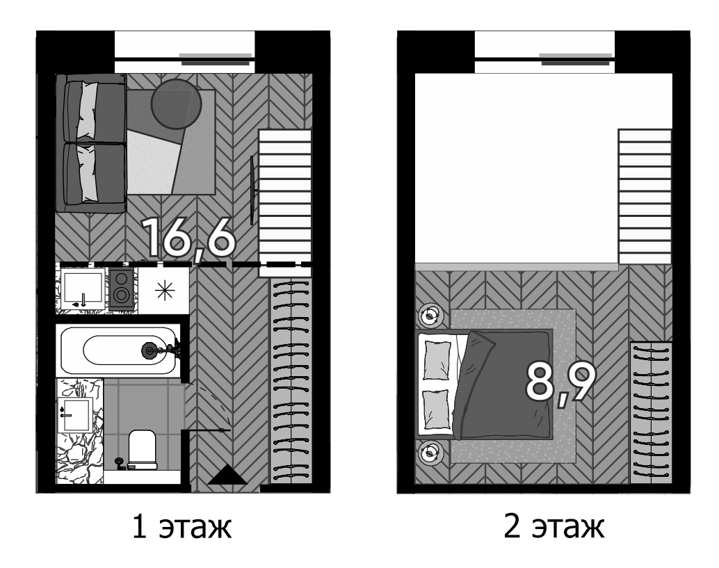 2-комн. Зорге, 9