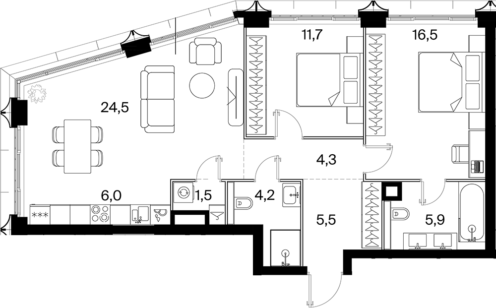 3-комн. 26 ПАРКВЬЮ