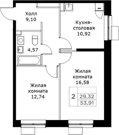 2-комн. КИТ