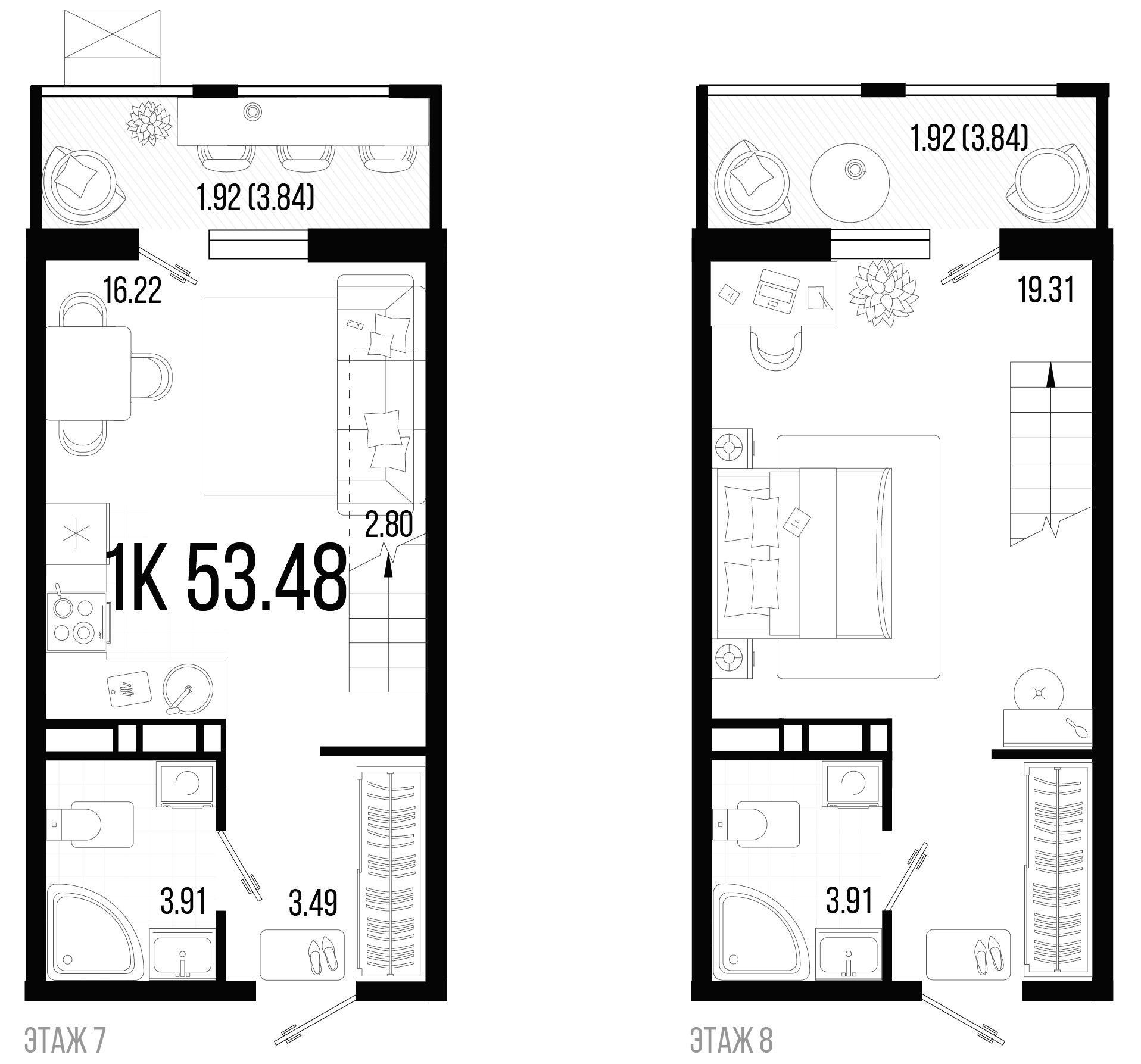 2-комн. квартира, 49.64 м² в ЖК Цветной бульвар — фото 2