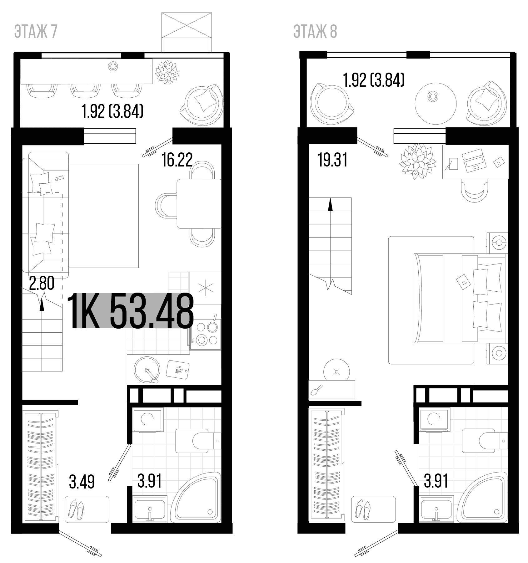 2-комн. квартира, 49.64 м² в ЖК Цветной бульвар — фото 2