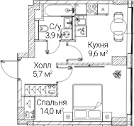 1-комн. СЕЗАР БУДУЩЕЕ