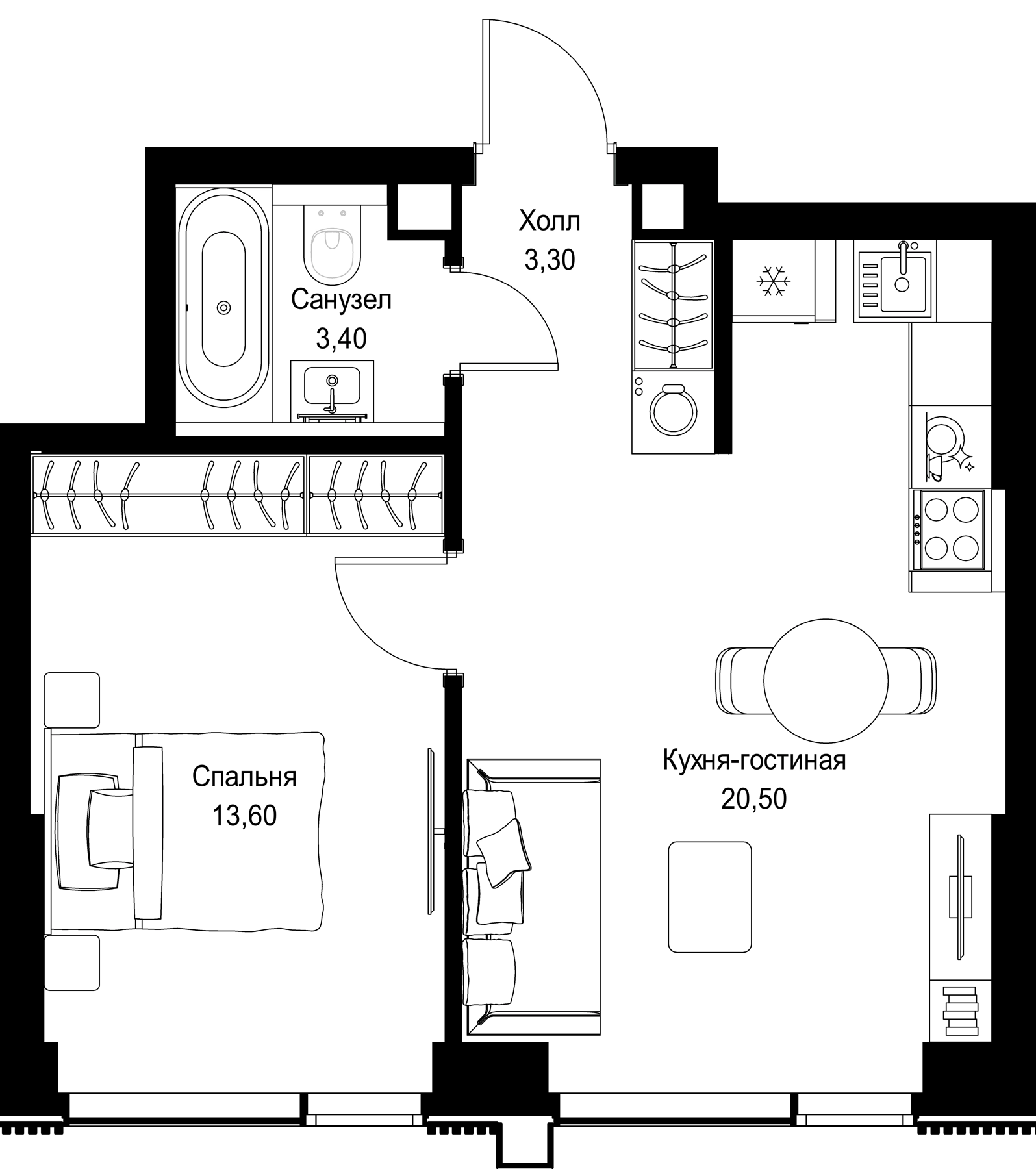 2-комн. СИТИДЗЕН