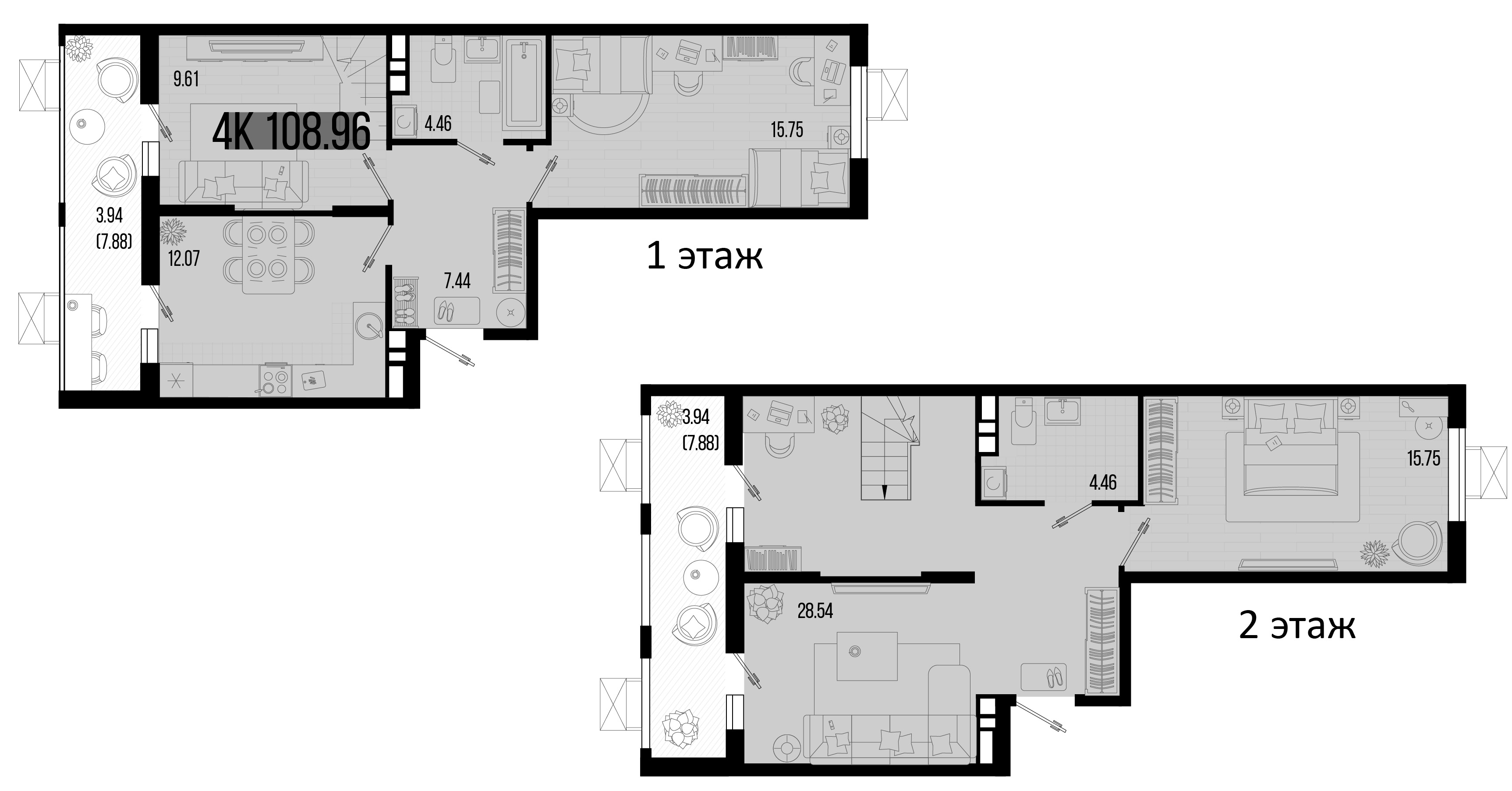 4-комн. квартира, 103.17 м² в ЖК Цветной бульвар — фото 2