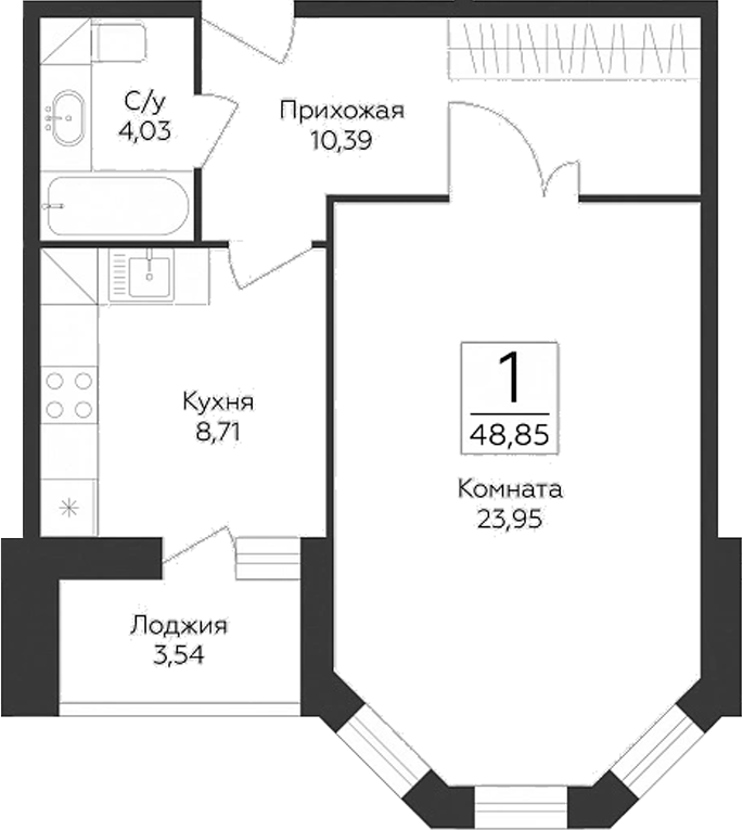 1-комн. Пахра Сити