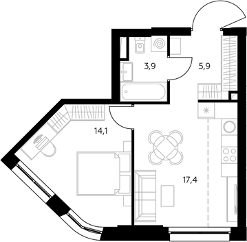 2-комн. Адмирал
