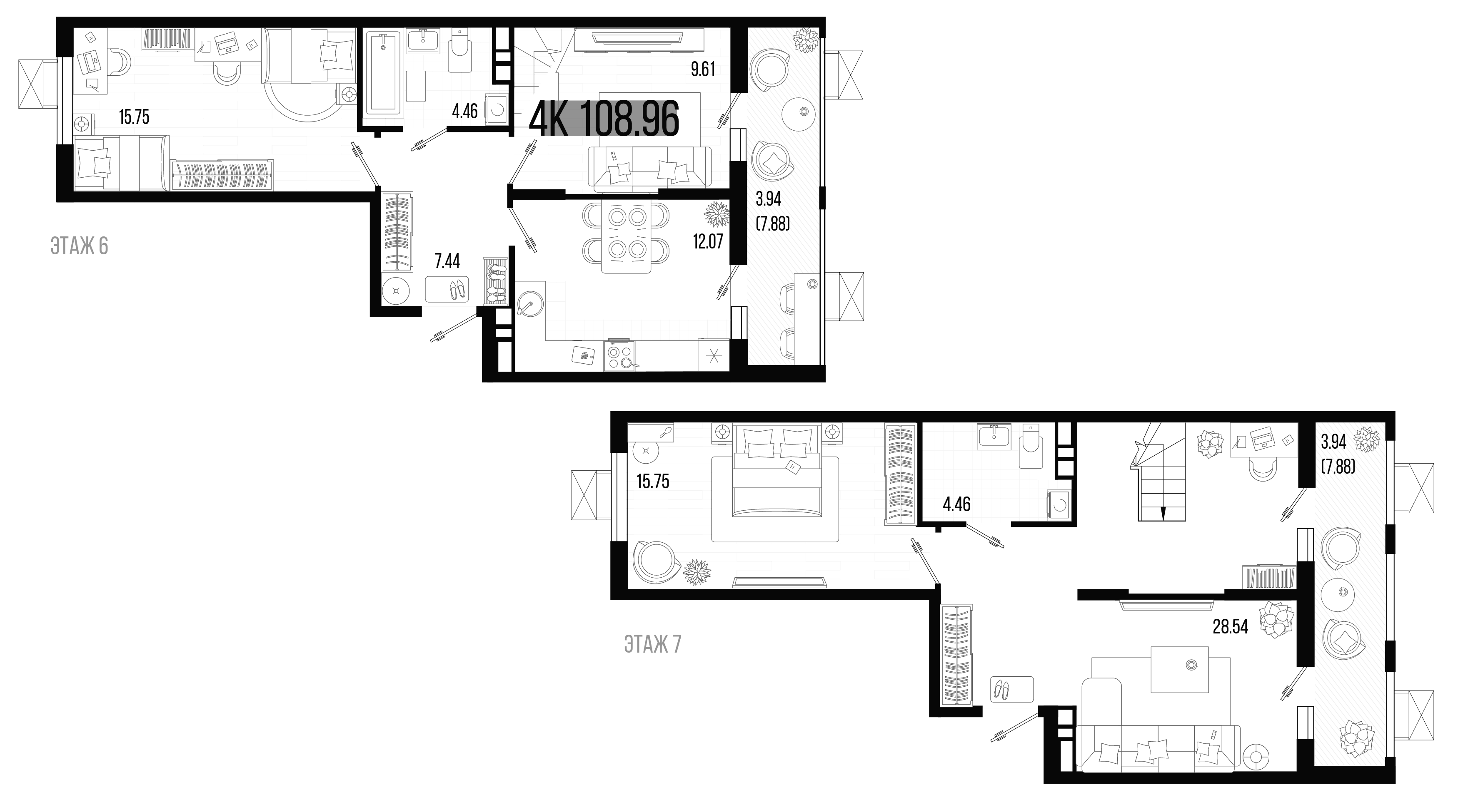 4-комн. квартира, 101.08 м² в ЖК Цветной бульвар — фото 2