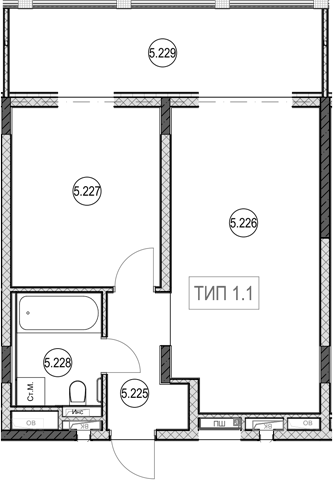 2-комн. квартира, 40.7 м² в ЖК ГК Сан Гарден Хотел&СПА — фото 2