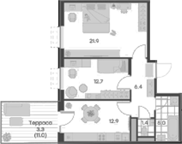 2-комн. Михалевич