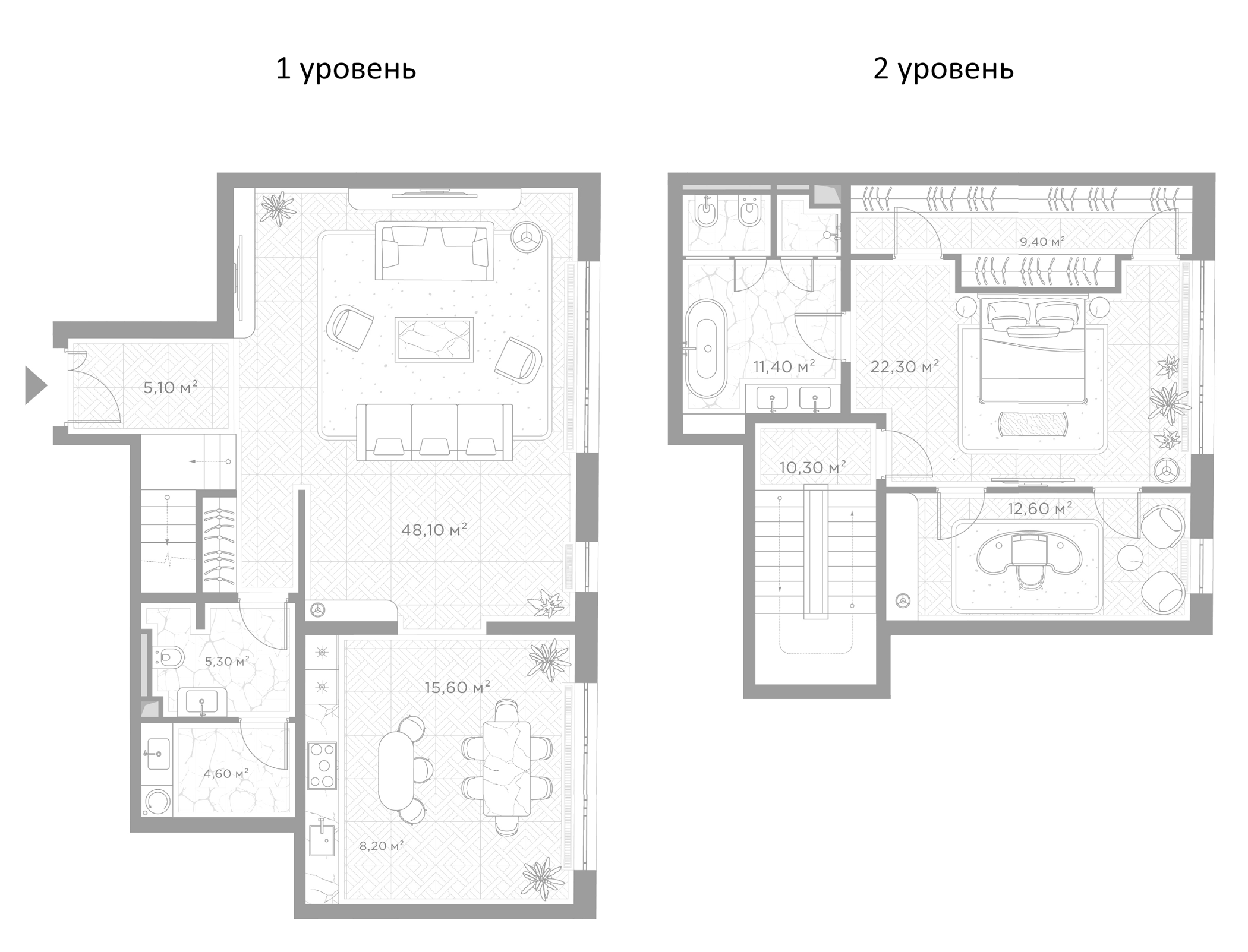 3-комн., 152.9 м², 2/7 этаж, ЖК «Николь»