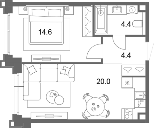 2-комн. ОМ Ботанический
