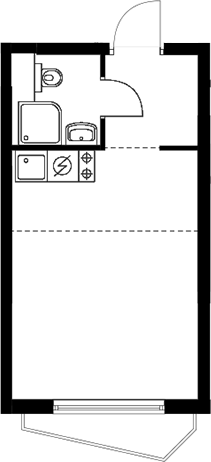 Студия, 21.9 м², 5/23 этаж, ЖК «Мичуринский парк»