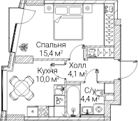 1-комн. СЕЗАР БУДУЩЕЕ