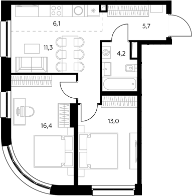 3-комн. Адмирал