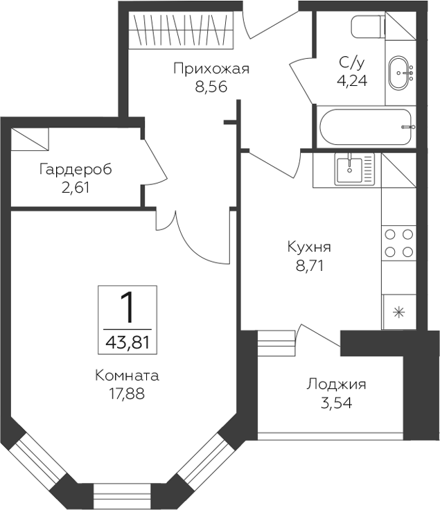 1-комн. Пахра Сити