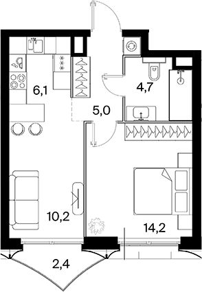 2-комн. 26 ПАРКВЬЮ