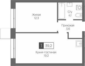 2-комн. Сити квартал Отрада