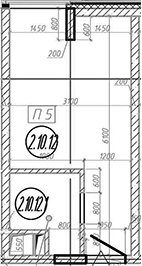 Студия, 18 м², 2/7 этаж, ЖК «МФЗ Сантерра»
