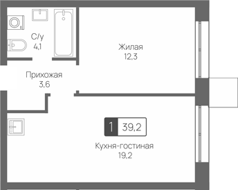 2-комн. Сити квартал Отрада