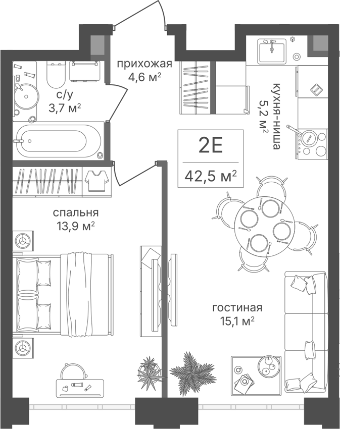 2-комн. Михалковский
