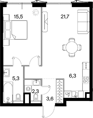 2-комн. 26 ПАРКВЬЮ