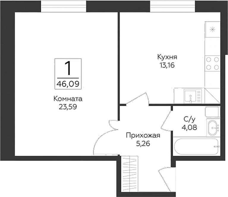1-комн. Пахра Сити