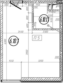 Студия, 28.1 м², 6/7 этаж, ЖК «МФЗ Сантерра»