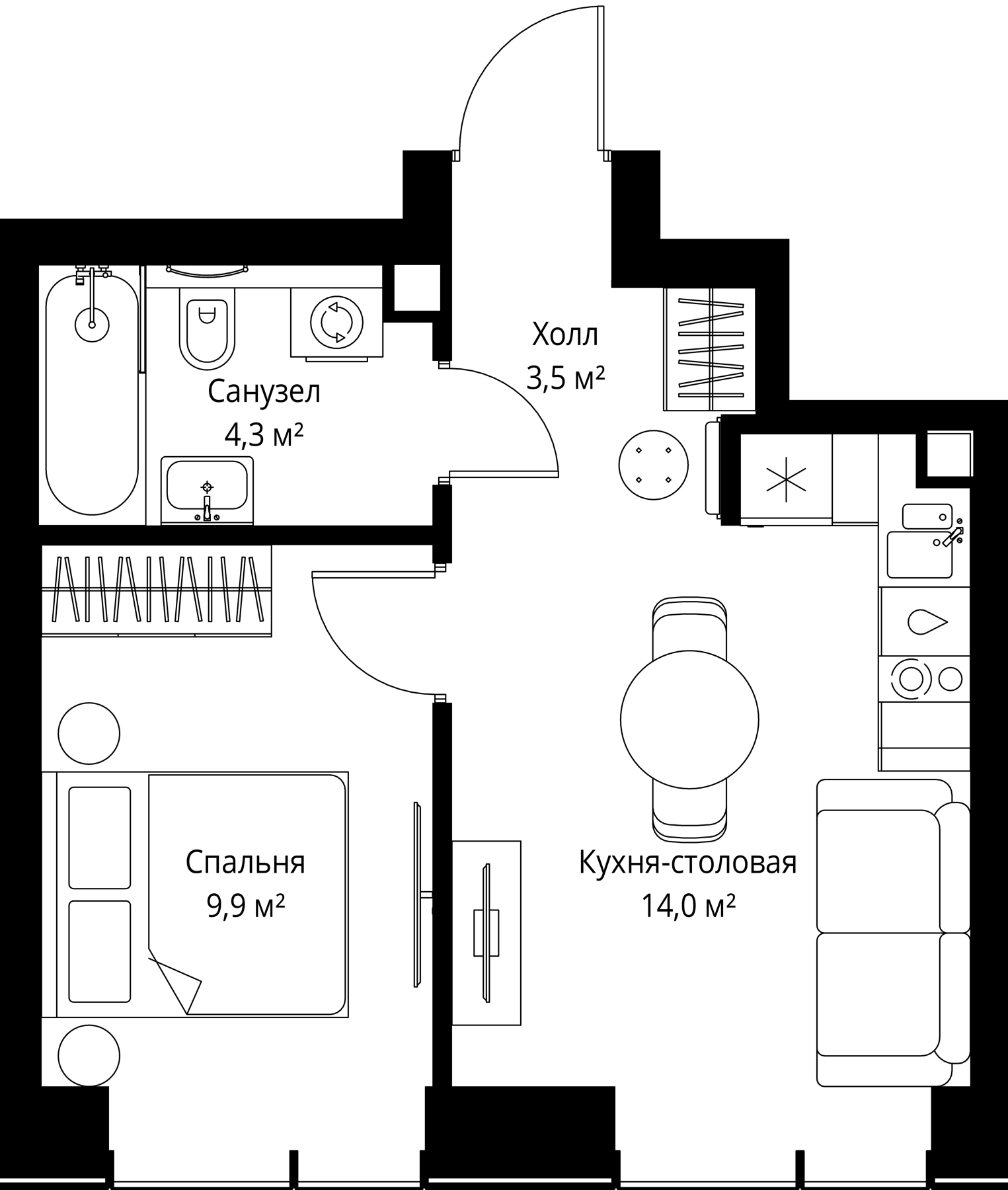 2-комн. Веер