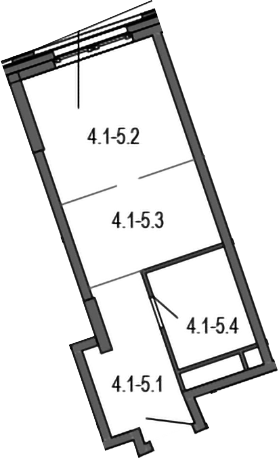 Студия, 24.3 м², 25/30 этаж, ЖК «Новые Смыслы»