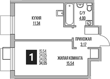 1-комн. Гранель Притяжение Сити
