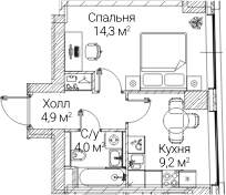 1-комн. СЕЗАР БУДУЩЕЕ